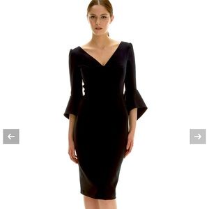 Elegant Black Midi Dress